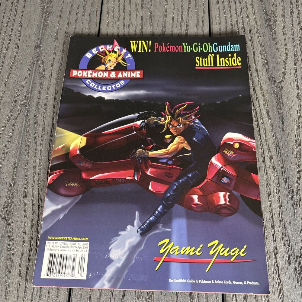 Yugioh x Akira BECKETT POKEMON & ANIME COLLECTOR MAGAZINE - 4/2003 #44 W/ POSTER